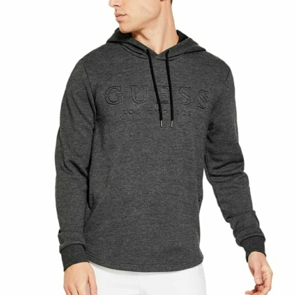 New GUESS Blade Embossed Logo Hoodie SZ M - Picture 4 of 8